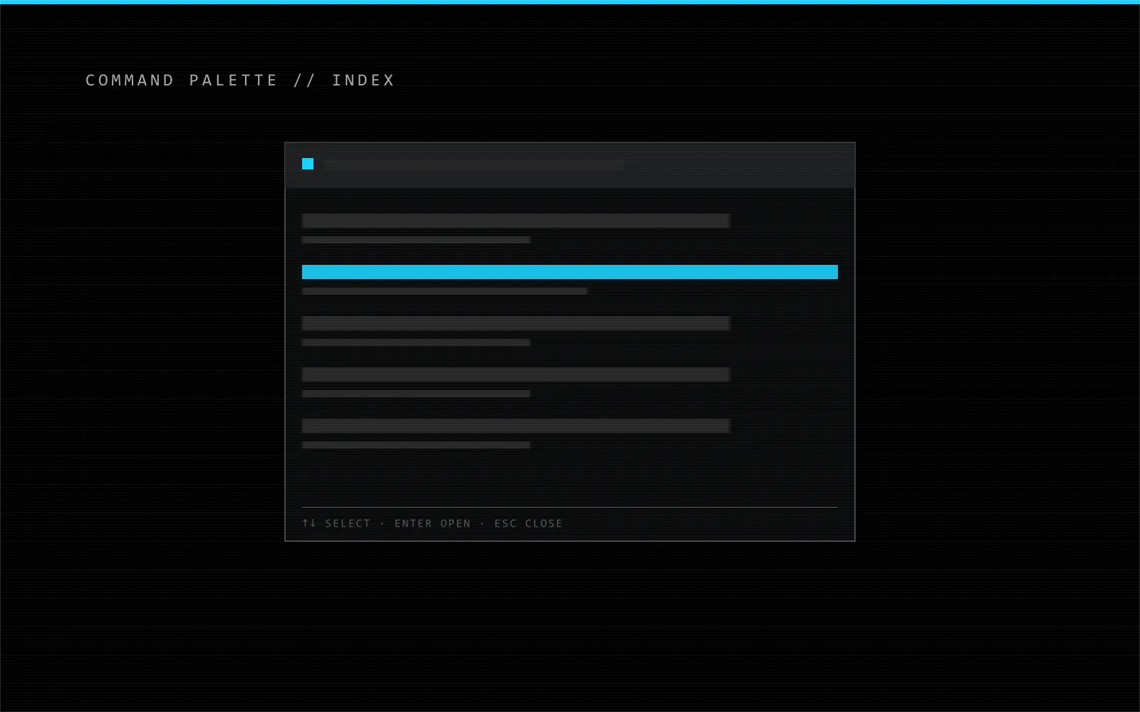 命令面板实验 COMMAND PALETTE 图 2